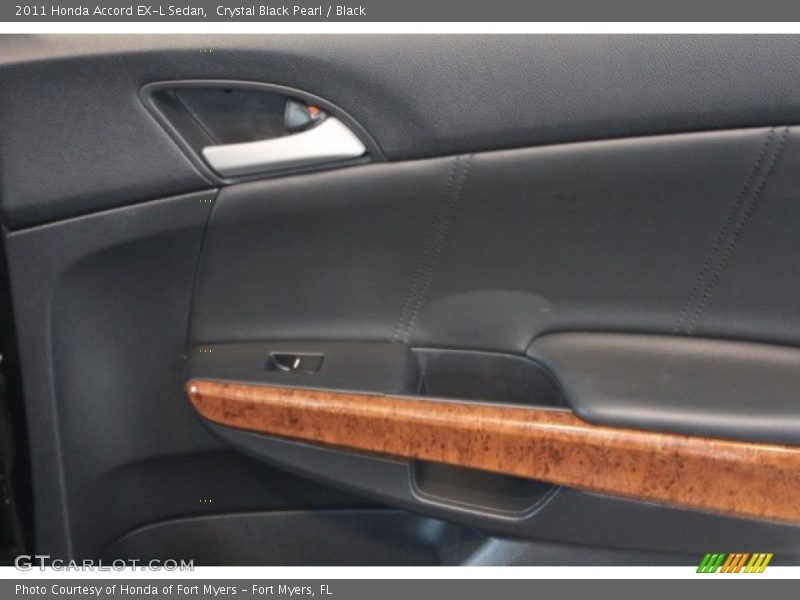 Crystal Black Pearl / Black 2011 Honda Accord EX-L Sedan