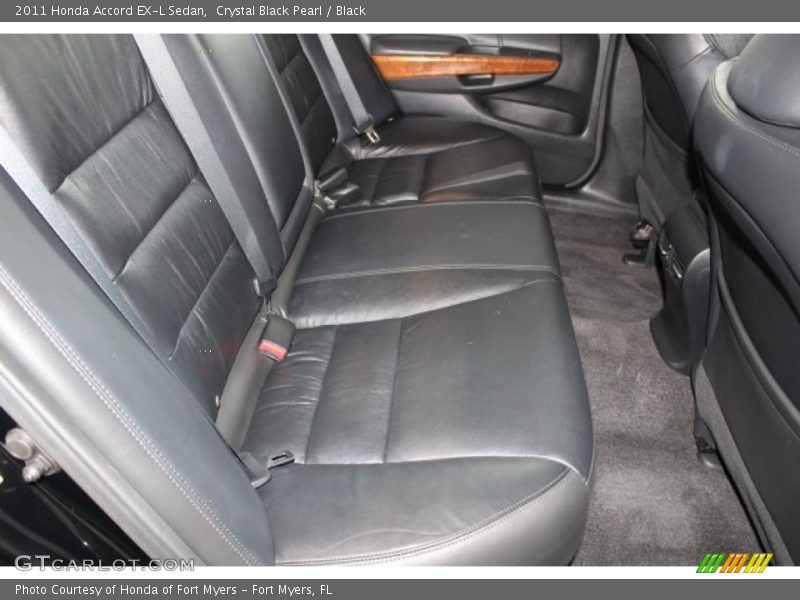 Crystal Black Pearl / Black 2011 Honda Accord EX-L Sedan