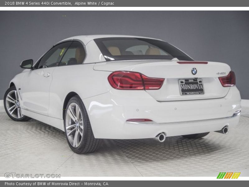 Alpine White / Cognac 2018 BMW 4 Series 440i Convertible