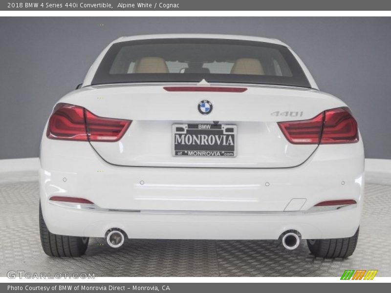 Alpine White / Cognac 2018 BMW 4 Series 440i Convertible