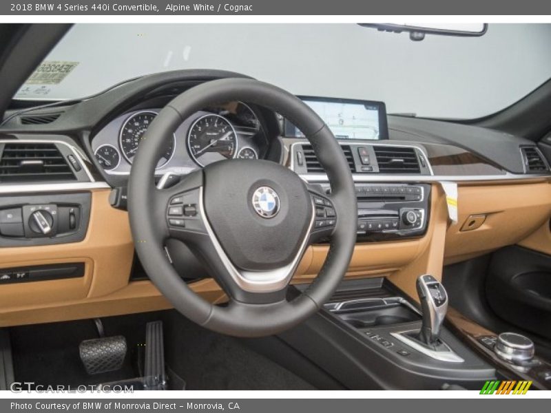 Alpine White / Cognac 2018 BMW 4 Series 440i Convertible