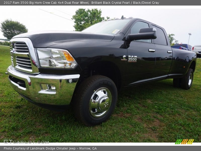 Front 3/4 View of 2017 3500 Big Horn Crew Cab 4x4 Dual Rear Wheel