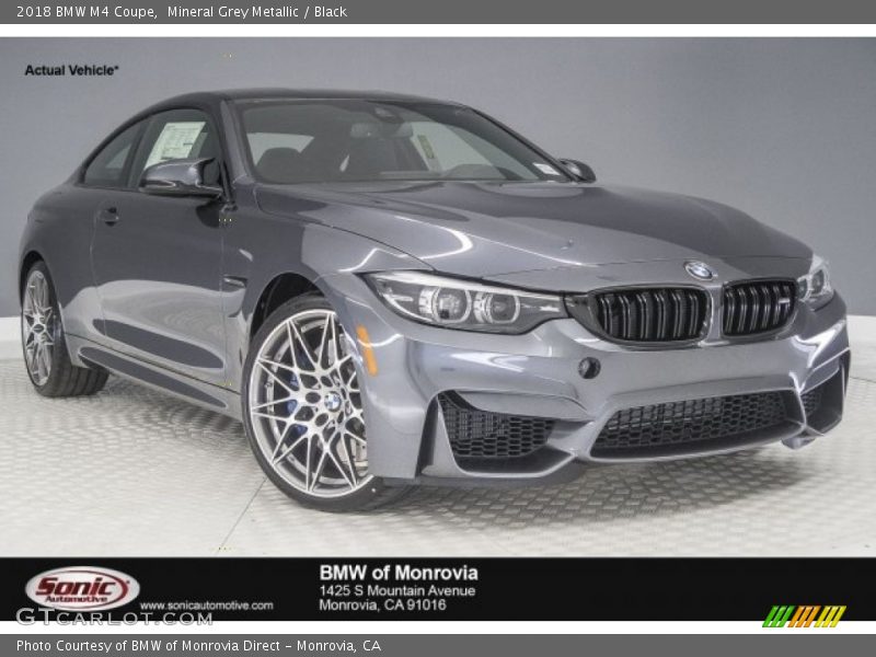 Mineral Grey Metallic / Black 2018 BMW M4 Coupe