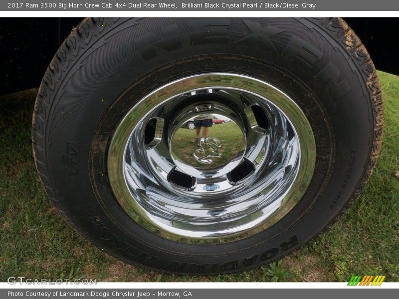 Brilliant Black Crystal Pearl / Black/Diesel Gray 2017 Ram 3500 Big Horn Crew Cab 4x4 Dual Rear Wheel