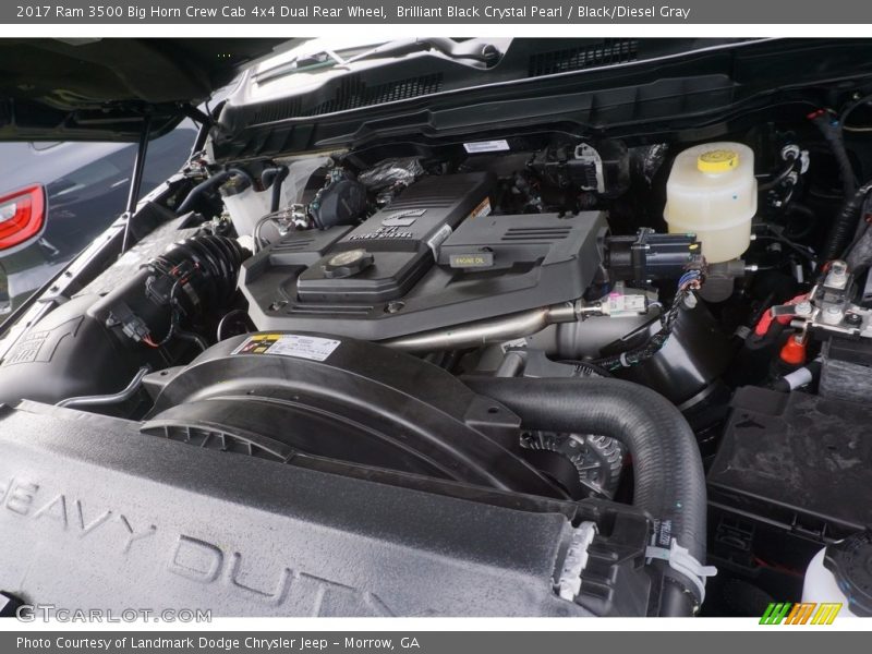 Brilliant Black Crystal Pearl / Black/Diesel Gray 2017 Ram 3500 Big Horn Crew Cab 4x4 Dual Rear Wheel