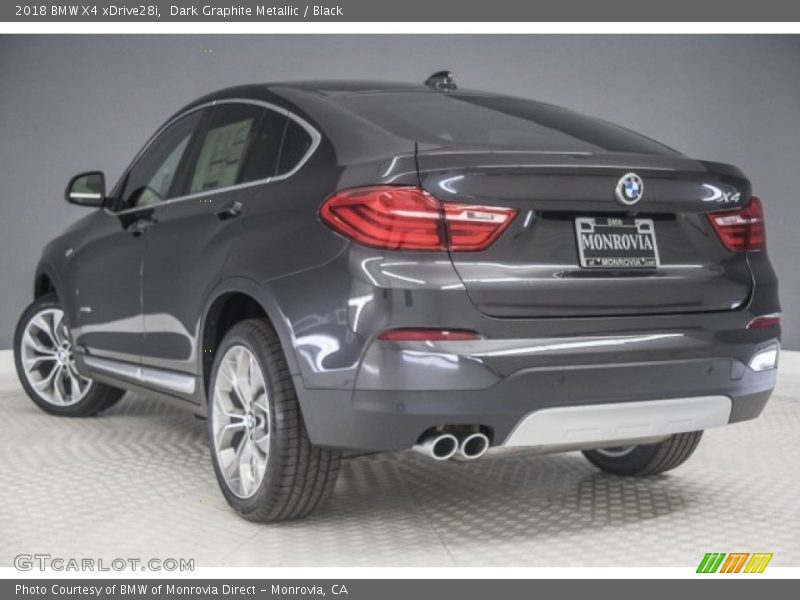 Dark Graphite Metallic / Black 2018 BMW X4 xDrive28i