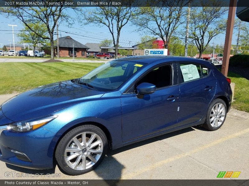 Eternal Blue Mica / Black 2017 Mazda MAZDA3 Touring 5 Door