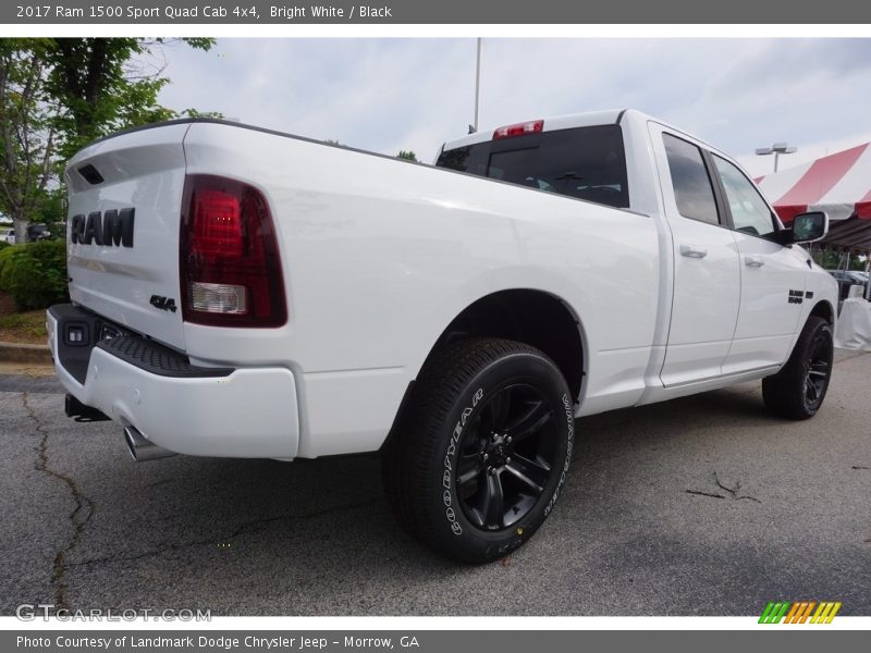 Bright White / Black 2017 Ram 1500 Sport Quad Cab 4x4