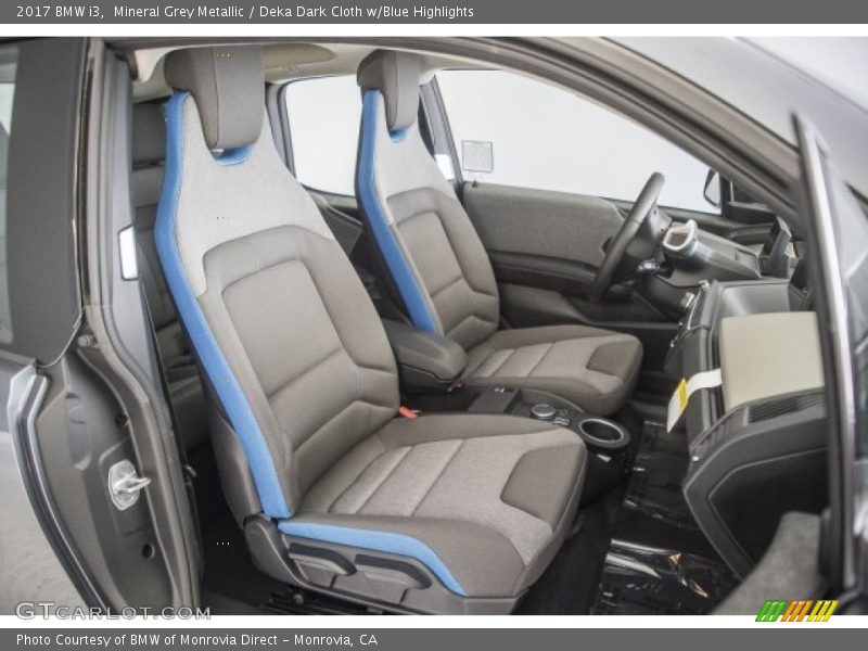 Mineral Grey Metallic / Deka Dark Cloth w/Blue Highlights 2017 BMW i3