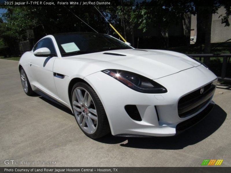 Polaris White / Jet/Red Duotone 2015 Jaguar F-TYPE R Coupe