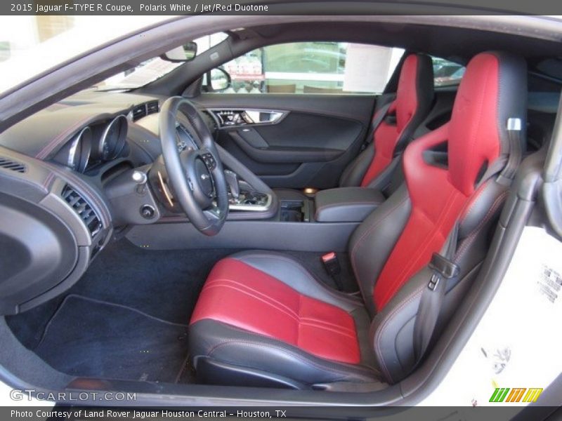  2015 F-TYPE R Coupe Jet/Red Duotone Interior