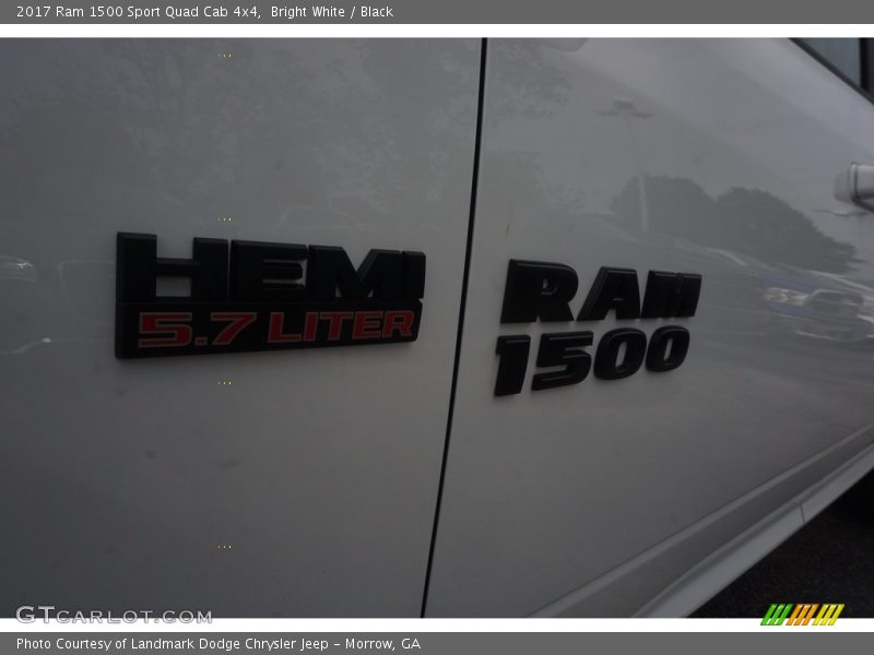 Bright White / Black 2017 Ram 1500 Sport Quad Cab 4x4