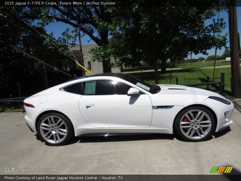 Polaris White / Jet/Red Duotone 2015 Jaguar F-TYPE R Coupe