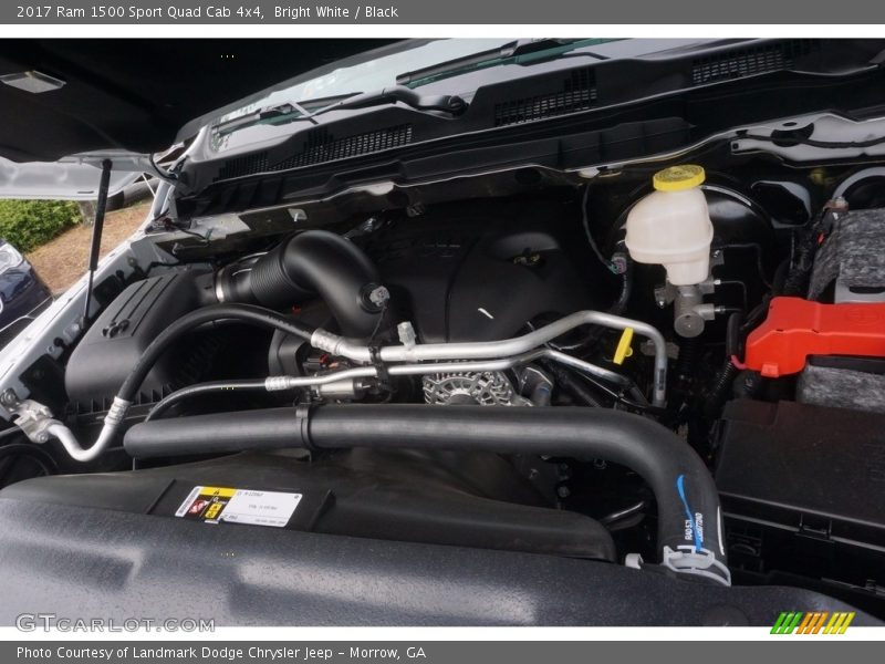 Bright White / Black 2017 Ram 1500 Sport Quad Cab 4x4