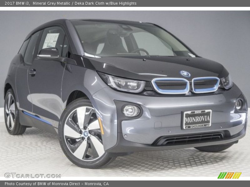 Mineral Grey Metallic / Deka Dark Cloth w/Blue Highlights 2017 BMW i3