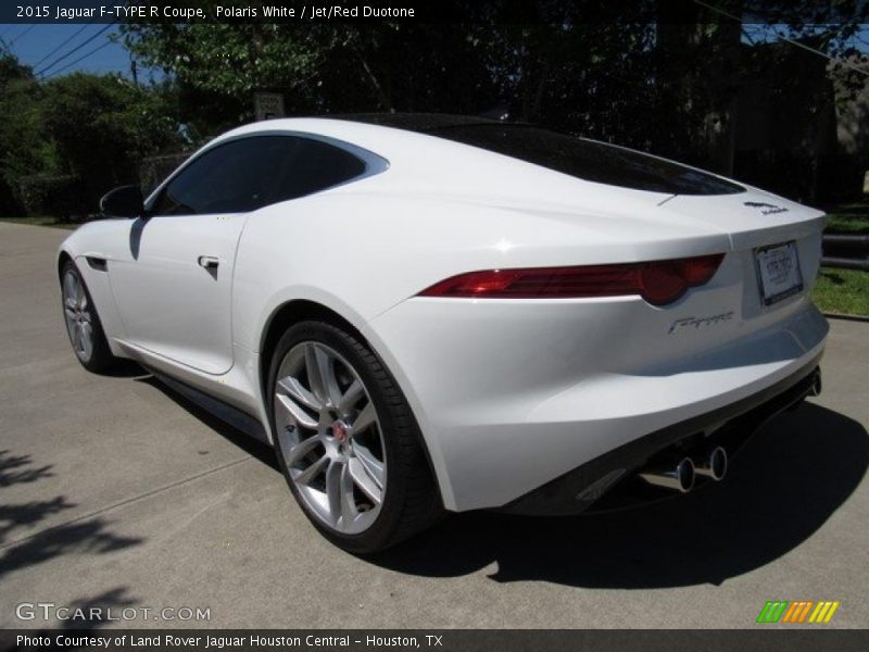Polaris White / Jet/Red Duotone 2015 Jaguar F-TYPE R Coupe
