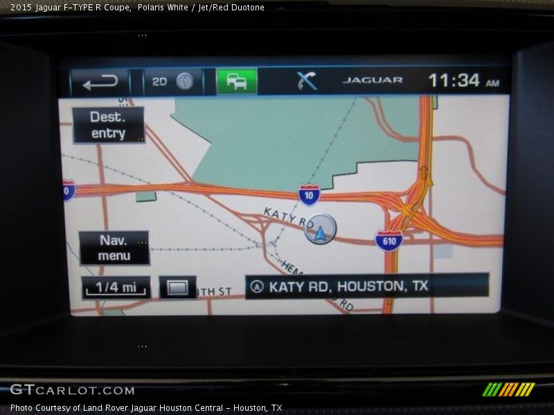 Polaris White / Jet/Red Duotone 2015 Jaguar F-TYPE R Coupe