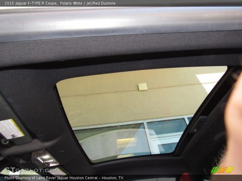 Polaris White / Jet/Red Duotone 2015 Jaguar F-TYPE R Coupe