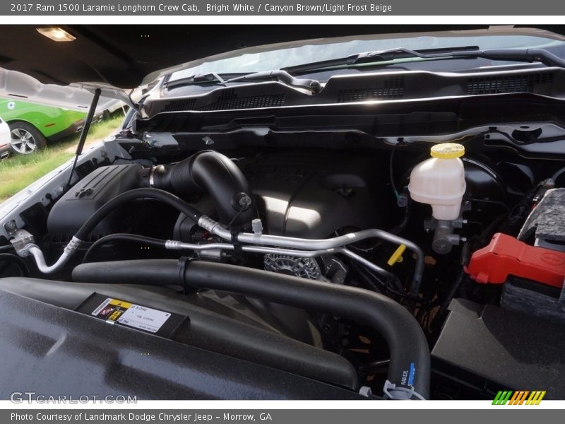 Bright White / Canyon Brown/Light Frost Beige 2017 Ram 1500 Laramie Longhorn Crew Cab