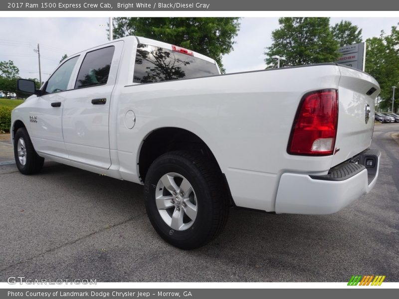 Bright White / Black/Diesel Gray 2017 Ram 1500 Express Crew Cab