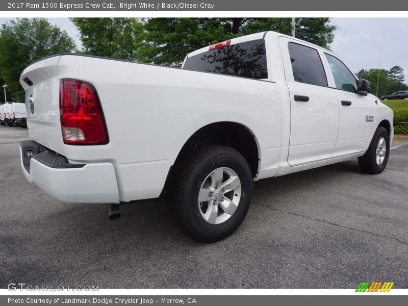 Bright White / Black/Diesel Gray 2017 Ram 1500 Express Crew Cab