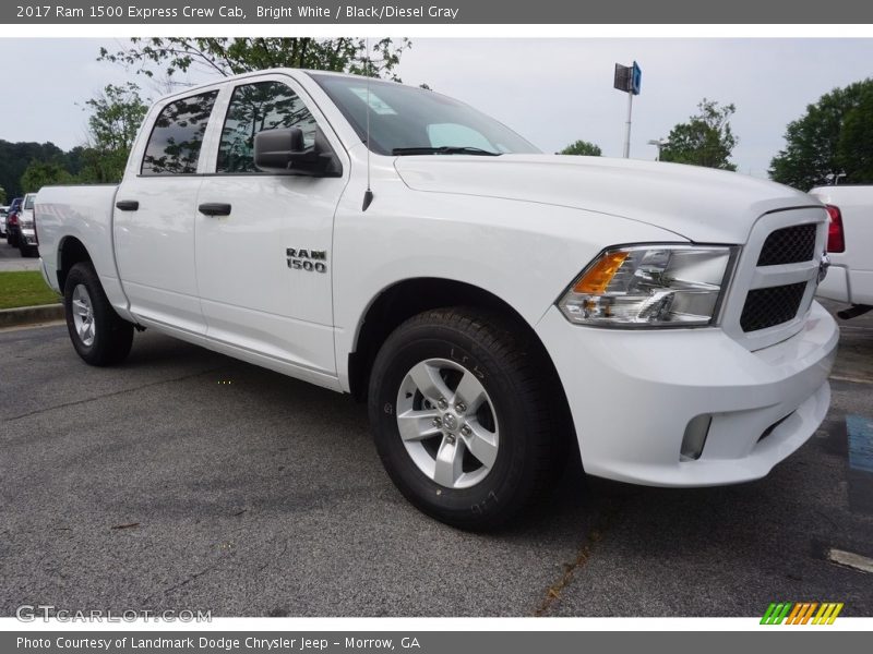 Bright White / Black/Diesel Gray 2017 Ram 1500 Express Crew Cab