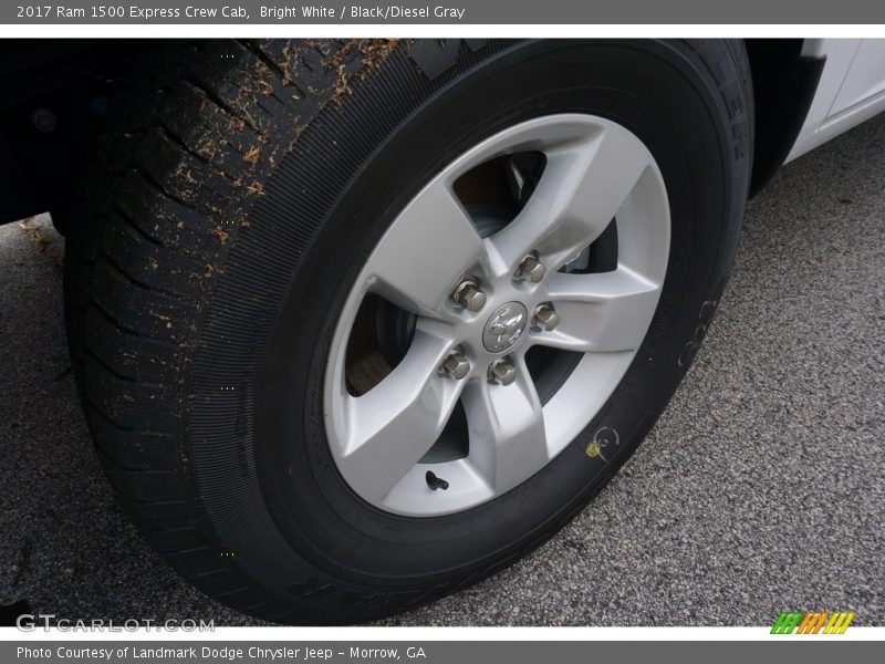 Bright White / Black/Diesel Gray 2017 Ram 1500 Express Crew Cab