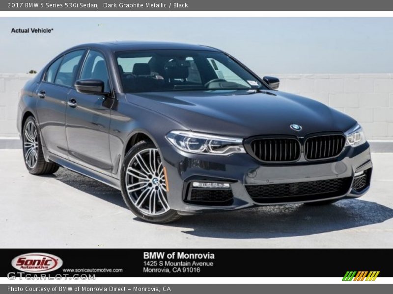 Dark Graphite Metallic / Black 2017 BMW 5 Series 530i Sedan