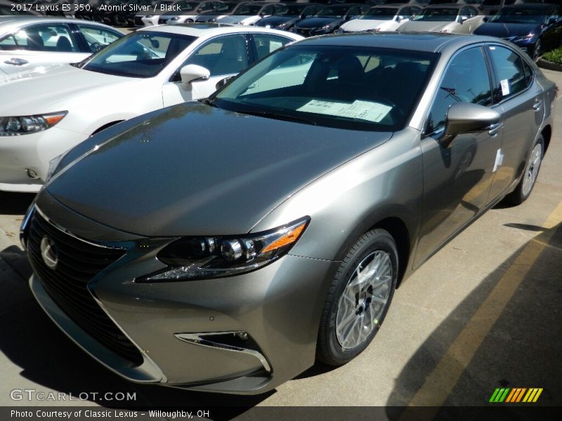 Atomic Silver / Black 2017 Lexus ES 350
