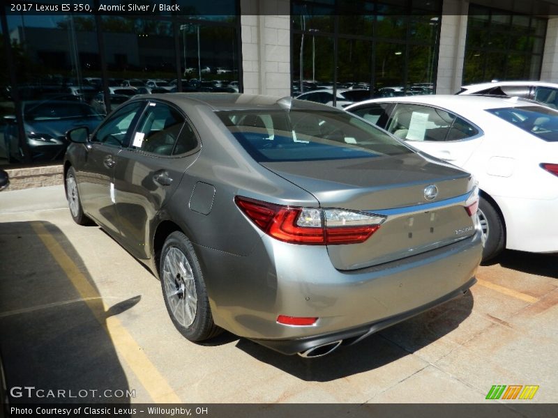 Atomic Silver / Black 2017 Lexus ES 350