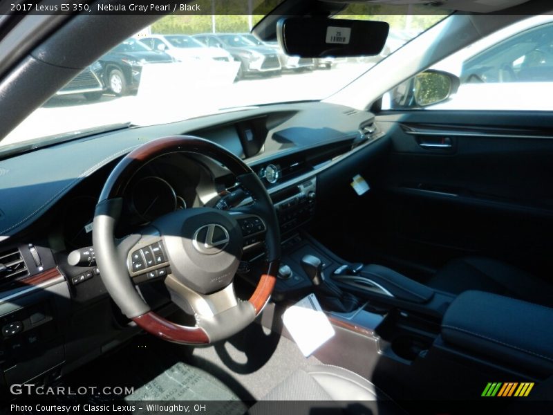 Nebula Gray Pearl / Black 2017 Lexus ES 350