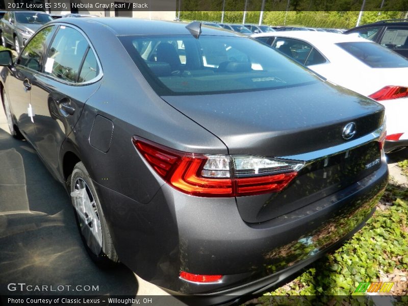 Nebula Gray Pearl / Black 2017 Lexus ES 350