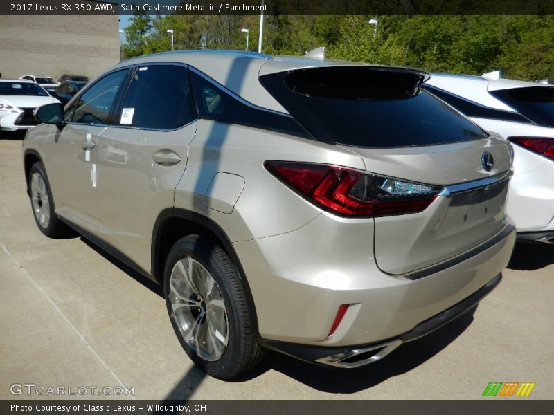 Satin Cashmere Metallic / Parchment 2017 Lexus RX 350 AWD