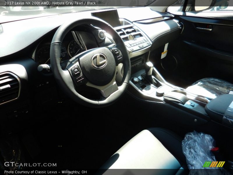 Nebula Gray Pearl / Black 2017 Lexus NX 200t AWD