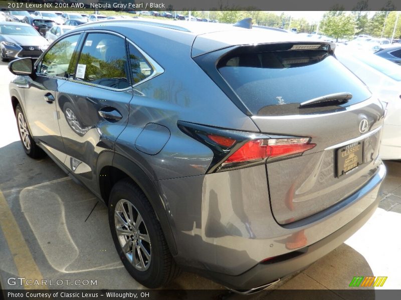 Nebula Gray Pearl / Black 2017 Lexus NX 200t AWD