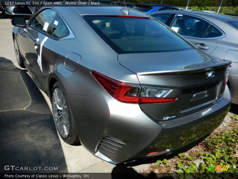 Atomic Silver / Black 2017 Lexus RC 300 F Sport AWD