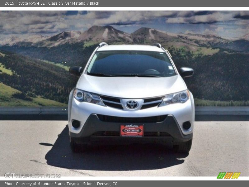 Classic Silver Metallic / Black 2015 Toyota RAV4 LE