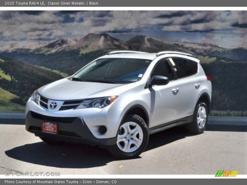 Classic Silver Metallic / Black 2015 Toyota RAV4 LE