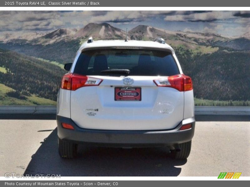 Classic Silver Metallic / Black 2015 Toyota RAV4 LE