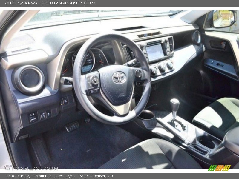 Classic Silver Metallic / Black 2015 Toyota RAV4 LE