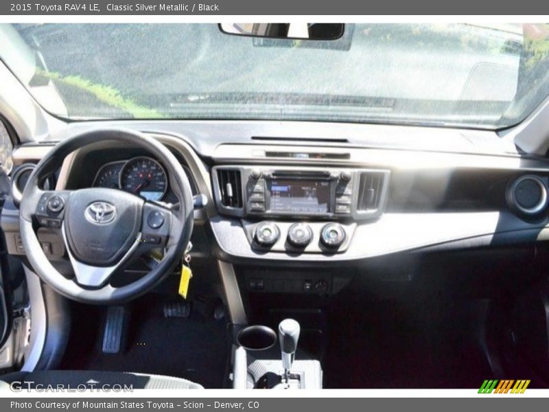 Classic Silver Metallic / Black 2015 Toyota RAV4 LE