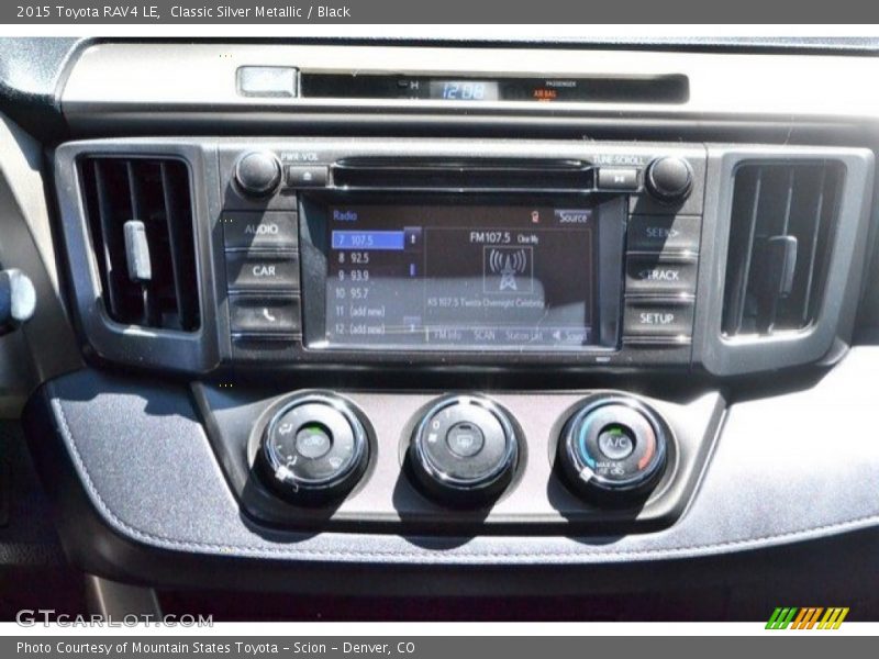 Classic Silver Metallic / Black 2015 Toyota RAV4 LE