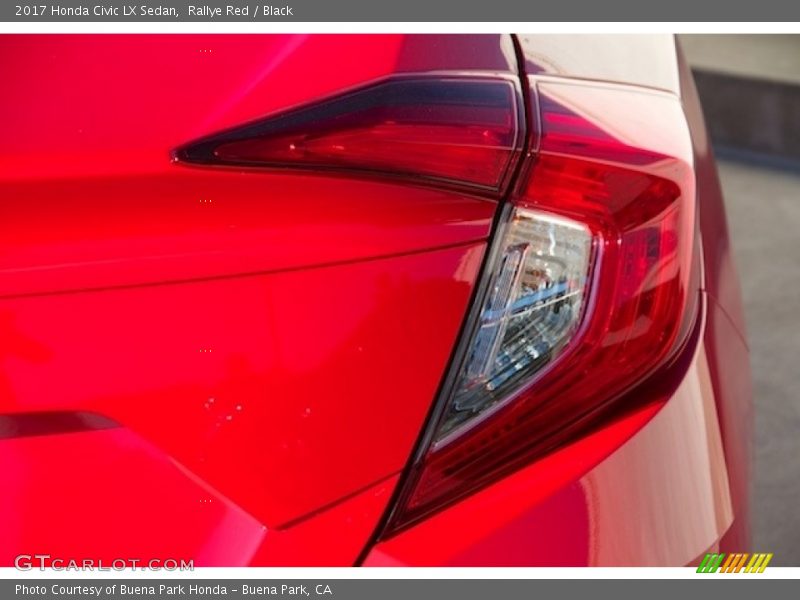 Rallye Red / Black 2017 Honda Civic LX Sedan