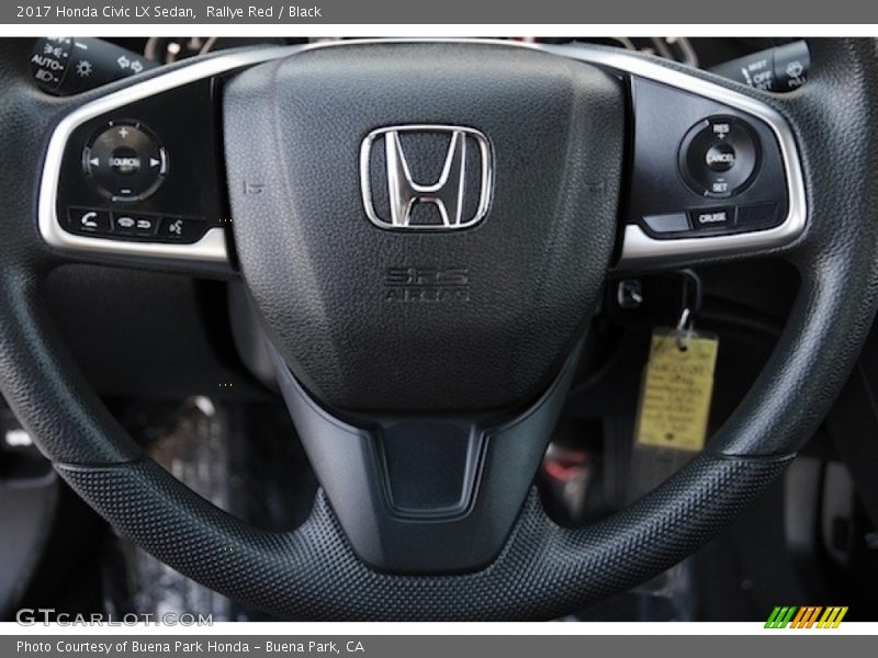 Rallye Red / Black 2017 Honda Civic LX Sedan