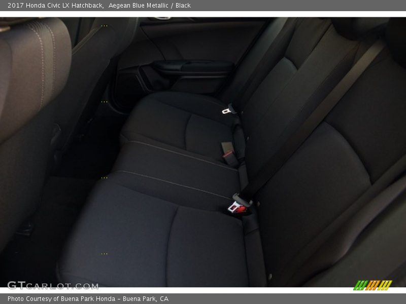 Aegean Blue Metallic / Black 2017 Honda Civic LX Hatchback