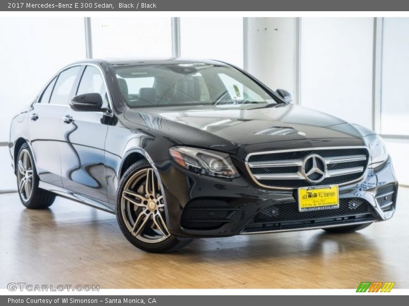 Black / Black 2017 Mercedes-Benz E 300 Sedan