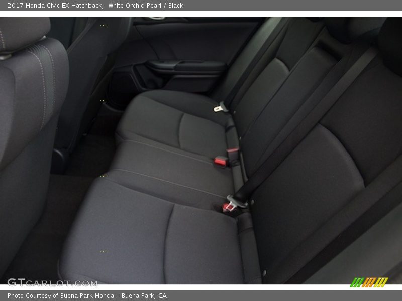 White Orchid Pearl / Black 2017 Honda Civic EX Hatchback