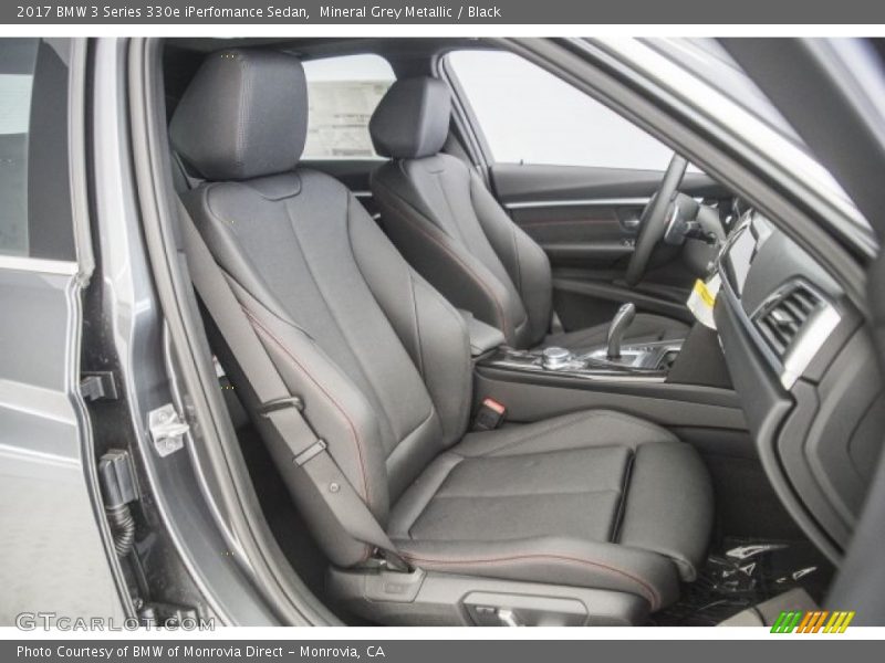 Mineral Grey Metallic / Black 2017 BMW 3 Series 330e iPerfomance Sedan