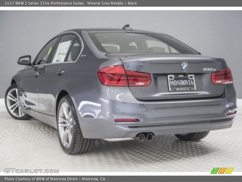 Mineral Grey Metallic / Black 2017 BMW 3 Series 330e iPerfomance Sedan