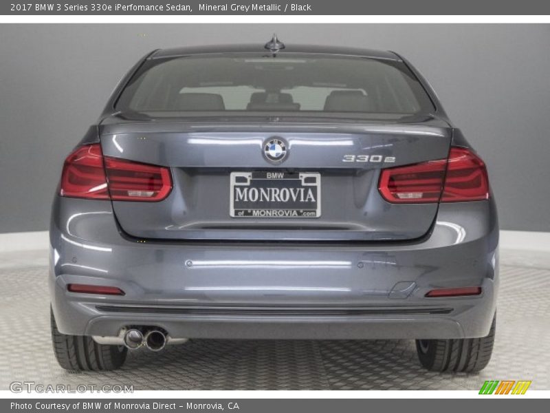 Mineral Grey Metallic / Black 2017 BMW 3 Series 330e iPerfomance Sedan